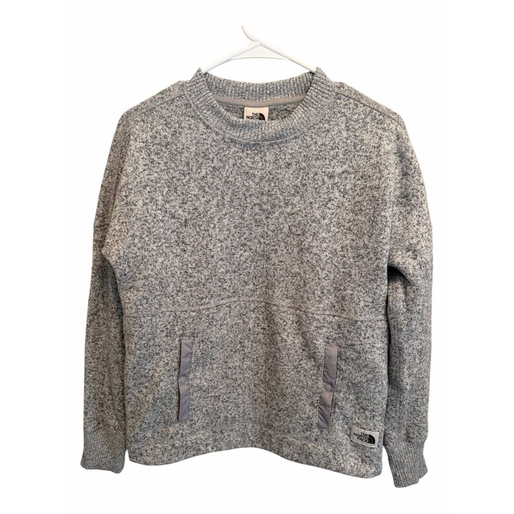 The North Face Women’s Heather Gray Crewneck Pullover Sweater. Size Small